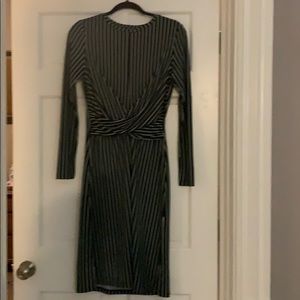 Ann Taylor Blue Long Sleeves Dress